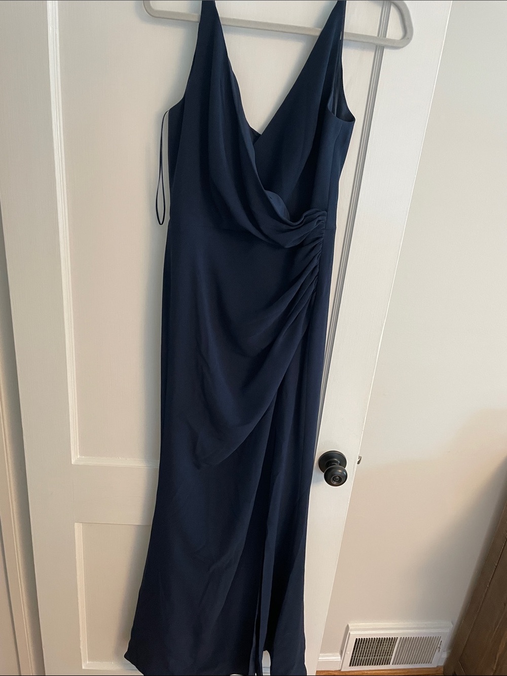 Dress the Population Navy Cowl Maxi Dress